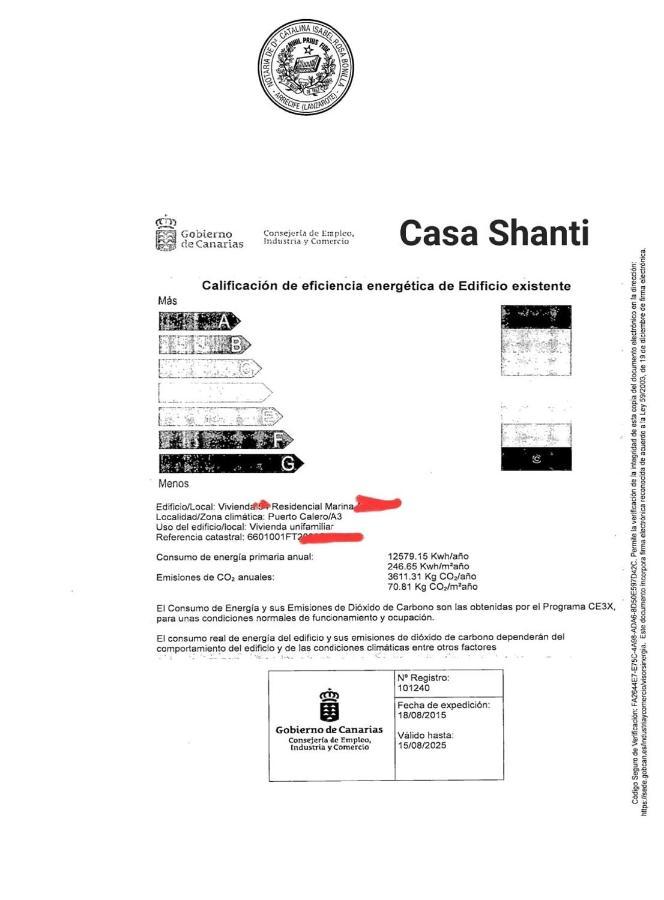 Vivienda Vacacional Casa Shanti Puerto Calero Bagian luar foto